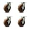 Service Caster 10 Inch Heavy Duty High Temp Phenolic Swivel Caster Set with 2 Swivel Locks SCC SCC-KP92S1030-PHRHT-BSL-2-S-2 - alternate 1